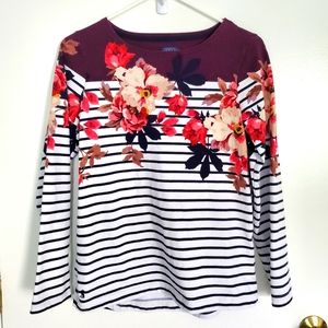 Joules Striped/Floral Shirt